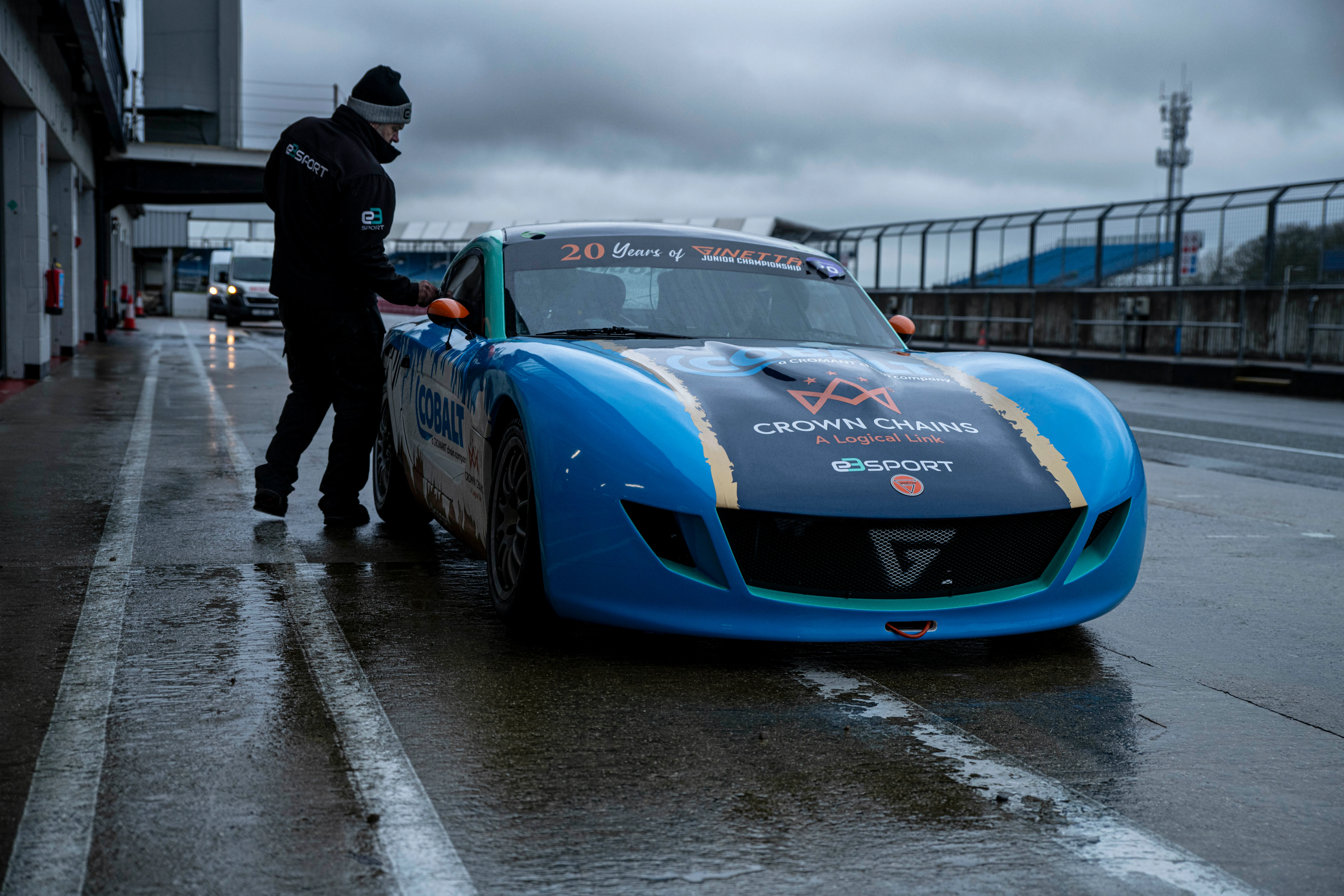 Andrew Robinson during a race weekend